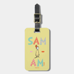 Groene eieren met ham Sam-I-Am Bagagelabel