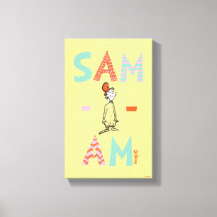 Groene eieren met ham   Sam-I-Am Canvas Afdruk