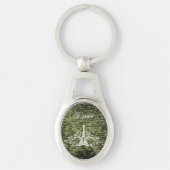 Groene Eiffeltoren Sleutelhanger (Voorkant)