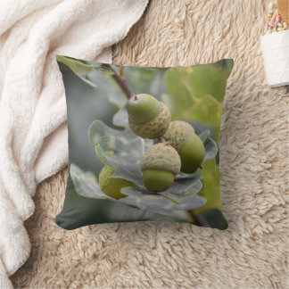Groene Eikelboom Bamboe Houten Worp Kussen