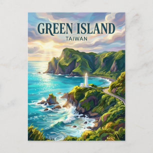 Groene Eiland Taiwan Briefkaart