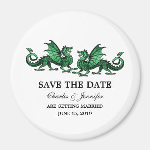 Groene Elegant Dragons sparen de Magnet van de Dat Magneet