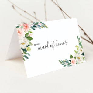 Groene Elegante Bloemrijke Trouwmeisje Bedankt