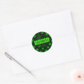 Groene elektriciteit I - Sjabloon Ronde Sticker (Envelop)