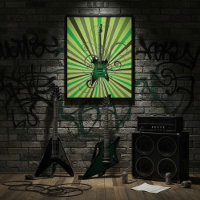 Groene Elektrische Gitaar