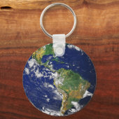Groene en blauwe aarde sleutelhanger (Voorkant)
