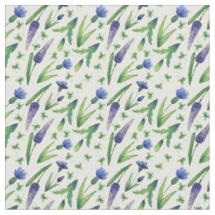 Groene en blauwe Design van Floral Stof