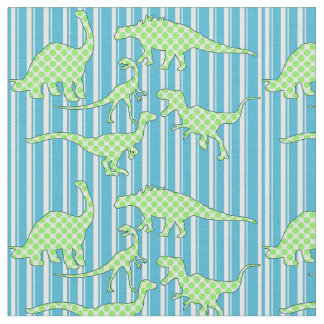 Groene en blauwe dinosaurusverbinding stof