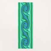 Groene en Blauwe Draaikolk - Koel Abstract Psyched Yogamat (Voorkant)