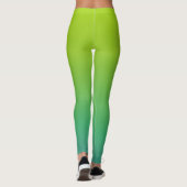 Groene en blauwe gradiënt leggings (Achterkant)