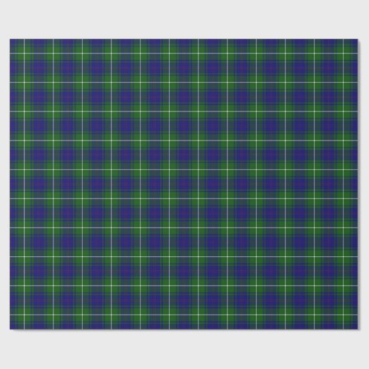 Groene en blauwe MacNeil Tartan Plaid Cadeaupapier (Vlak)