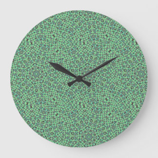 Groene en Blauwe Mandweefsel Grote Klok