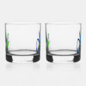 Groene en blauwe Noah naam, Whisky Glas (Links)