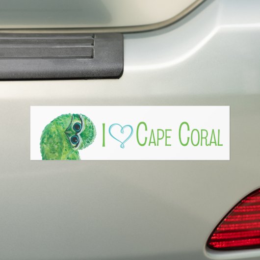 Groene en blauwe roeiooil bumpersticker (Op auto)