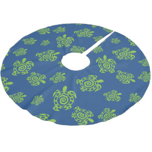 Groene en Blauwe schildpad Kerstboom Rok