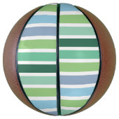 Groene en blauwe strepen basketbal (Verticaal)
