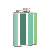 Groene en blauwe strepen heupfles (Rechts)