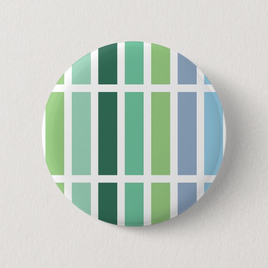 Groene en blauwe strepen ronde button 5,7 cm (Voorkant)