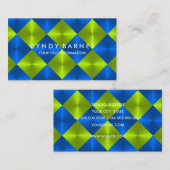 Groene en Blauwe Tegels Visitekaartje (Voorkant / Achterkant)