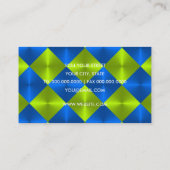 Groene en Blauwe Tegels Visitekaartje (Achterkant)