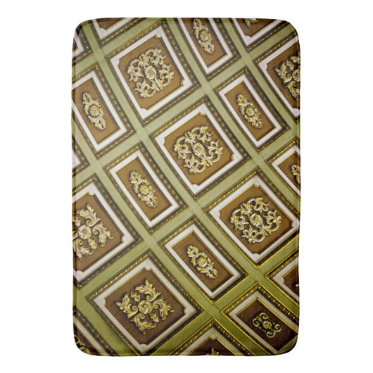 Groene en bruine architectuur badmat (Voorkant Verticaal)