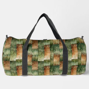 Groene en bruine camouflage strepen plunjezak