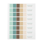 Groene en bruine moderne kleurenblokken (Vel)