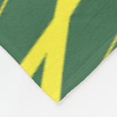 Groene en gele Abstracte lijnen Fleece Deken (Hoek)