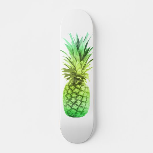 Groene en gele ananas skateboard (Voorkant)