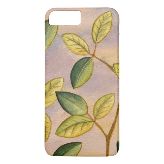 Groene en gele bladeren op zonnescherm Case-Mate iPhone case (Achterkant)