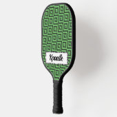 Groene en gele Gecontroleerde buizen door Kenneth Pickleball Paddle (Links)