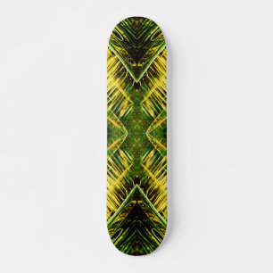 Groene en gele giftige beet skateboard