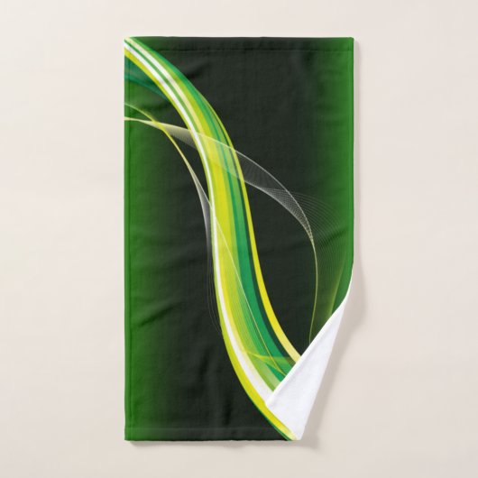 Groene en gele keukendoekjes bad handdoek (Handdoek)