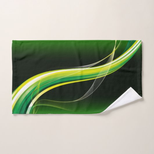 Groene en gele keukendoekjes bad handdoek (Handdoek)