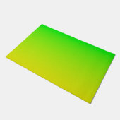 Groene en gele neon gradiënt deurmat (Schuin)