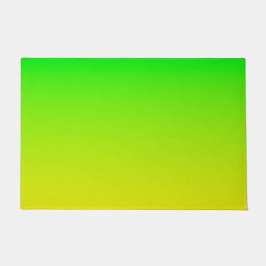 Groene en gele neon gradiënt deurmat (Voorkant)