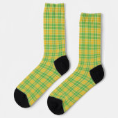 Groene en Gele Plaid Sokken (Links)