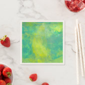 Groene en gele ruwe textuur Abstract Ontwerp Servetten (Insitu)