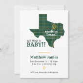 Groene en gele spelden gemaakt in Texas - vertical Aankondiging (Voorkant)