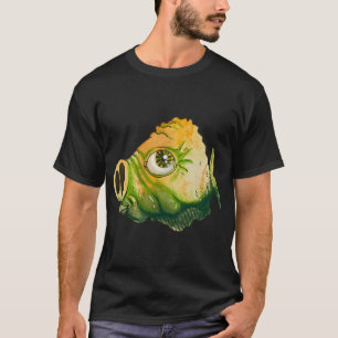Groene en Gele Vis Biggetje T-shirt
