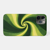 Groene en gele wervelingen Case-Mate iPhone case (Achterkant (horizontaal))
