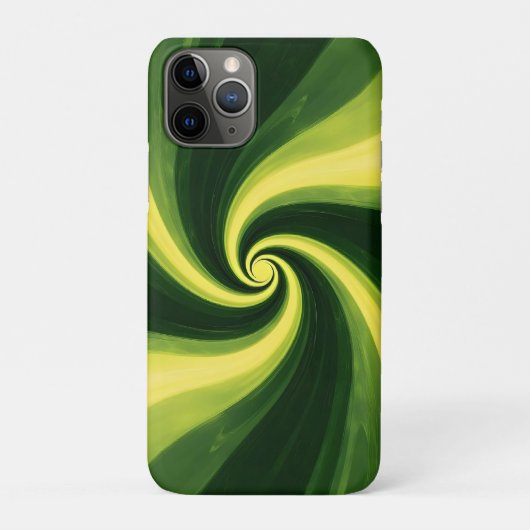 Groene en gele wervelingen Case-Mate iPhone case (Achterkant)