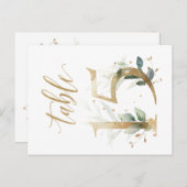 Groene en goudbladeren, tabel 15, tabelnummer briefkaart (Voorkant / Achterkant)