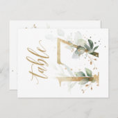 Groene en goudbladeren, tabel 17, tabelnummer briefkaart (Voorkant / Achterkant)