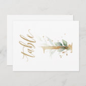 Groene en goudbladeren, tabel 1, tabelnummer briefkaart (Voorkant / Achterkant)