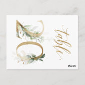 Groene en goudbladeren, tabel 20, tabelnummer briefkaart (Achterkant)