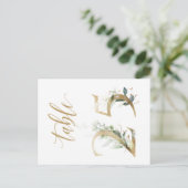 Groene en goudbladeren, tabel 25, tabelnummer briefkaart (Staand voorkant)