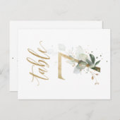 Groene en goudbladeren, tabel 7, tabelnummer briefkaart (Voorkant / Achterkant)