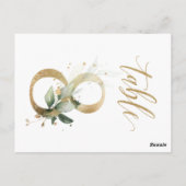 Groene en goudbladeren, tabel 8, tabelnummer briefkaart (Achterkant)