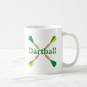 Groene en gouden Dartbal Darts Koffiemok